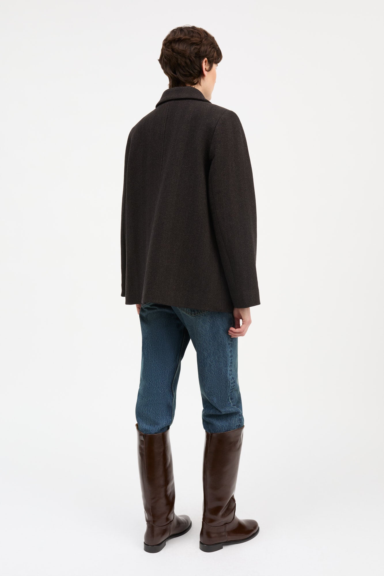Skall Studio Alfred jacket Jacket Brown herringbone