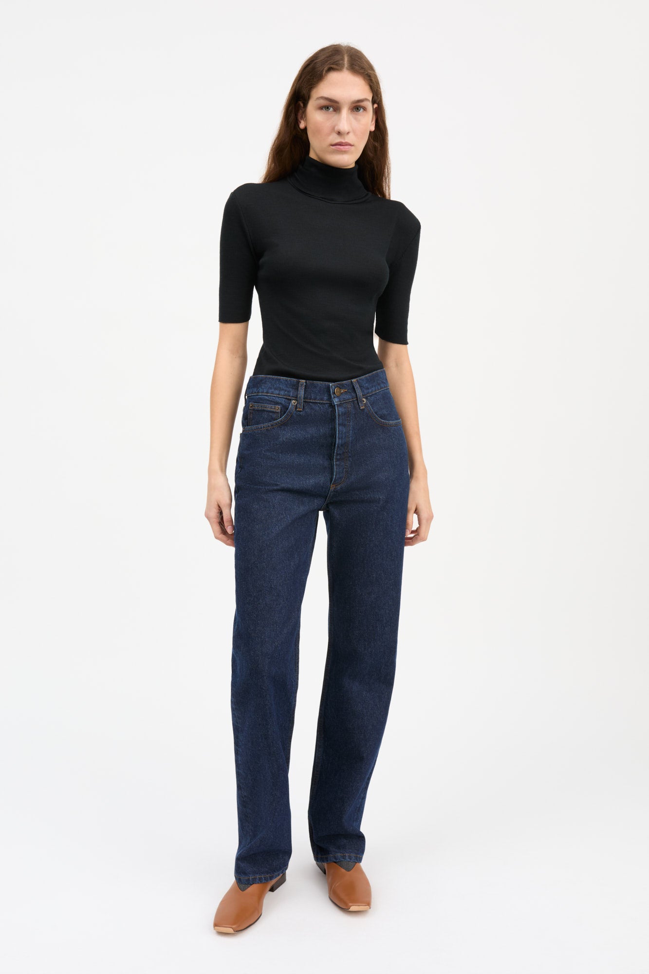 Skall Studio Amy t-neck tee Tee Black
