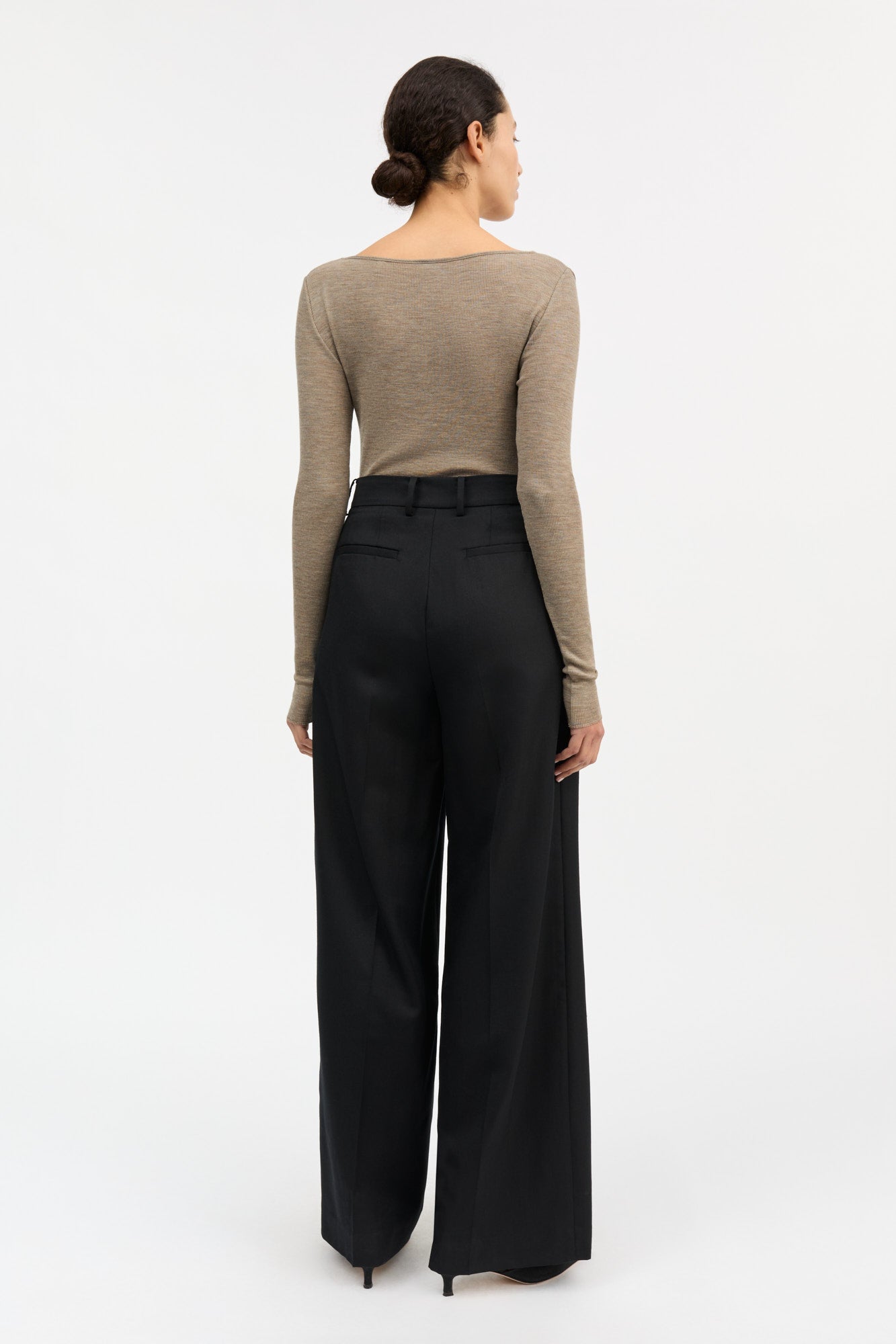 Skall Studio Amy wide neck blouse Blouse Brown