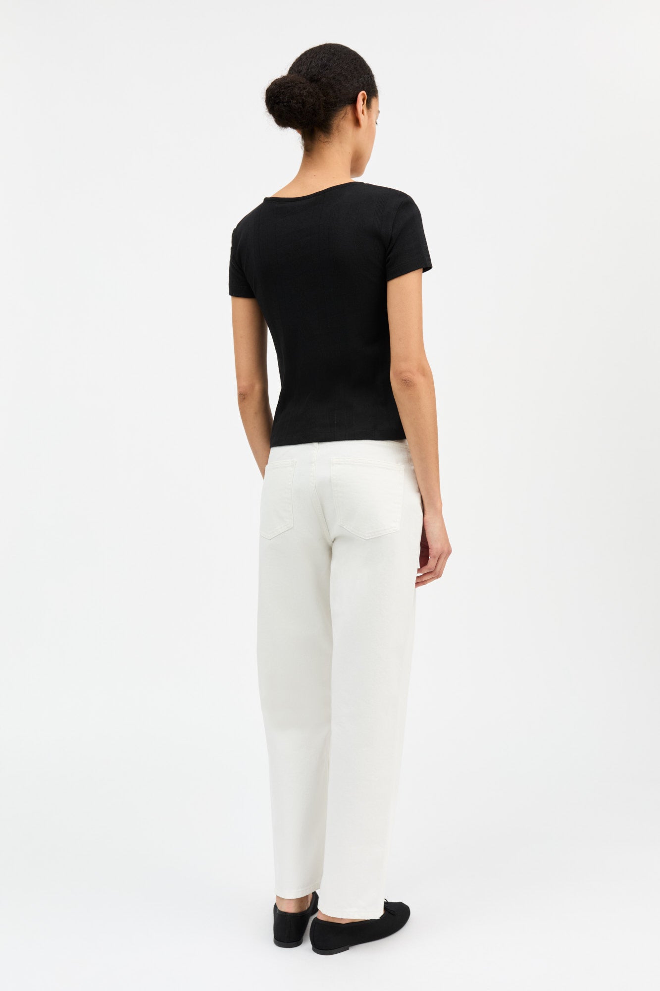 Skall Studio Anna cap sleeve tee Tee Black