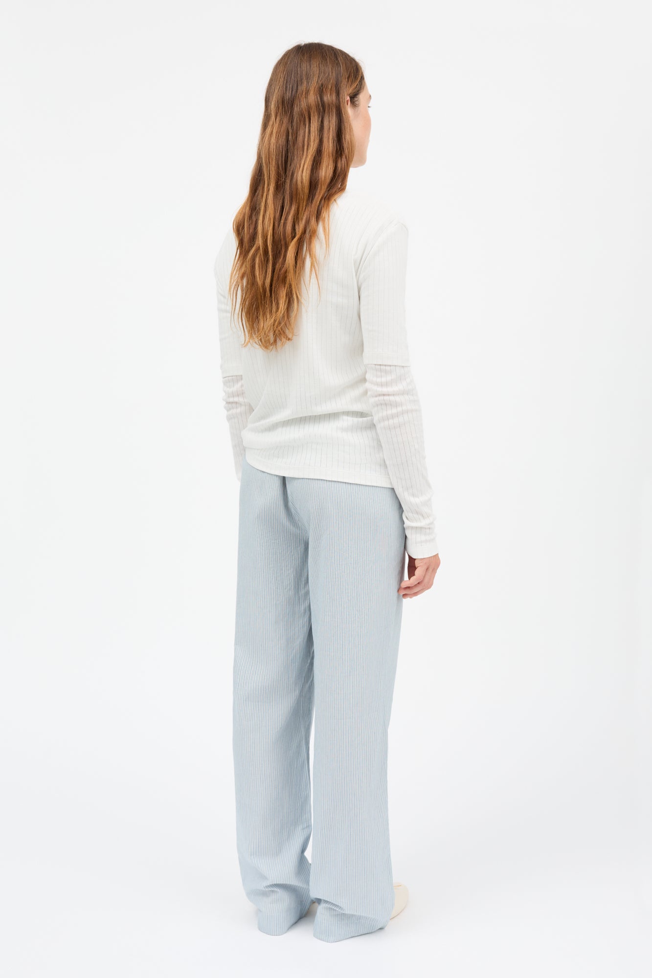 Skall Studio Aude pants Pants Tiny blue stripe