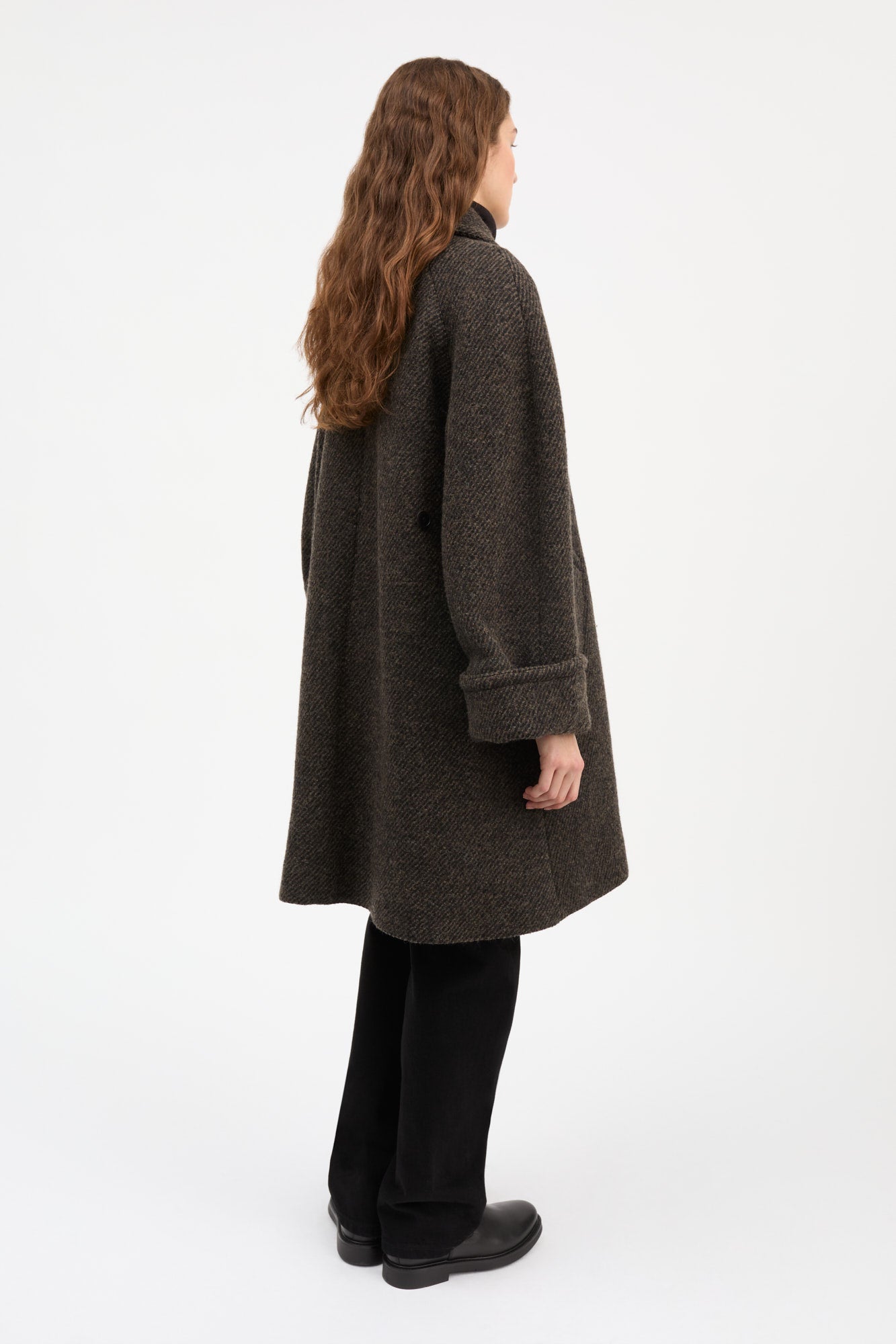 Skall Studio Beate coat Coat Brown/Black twill