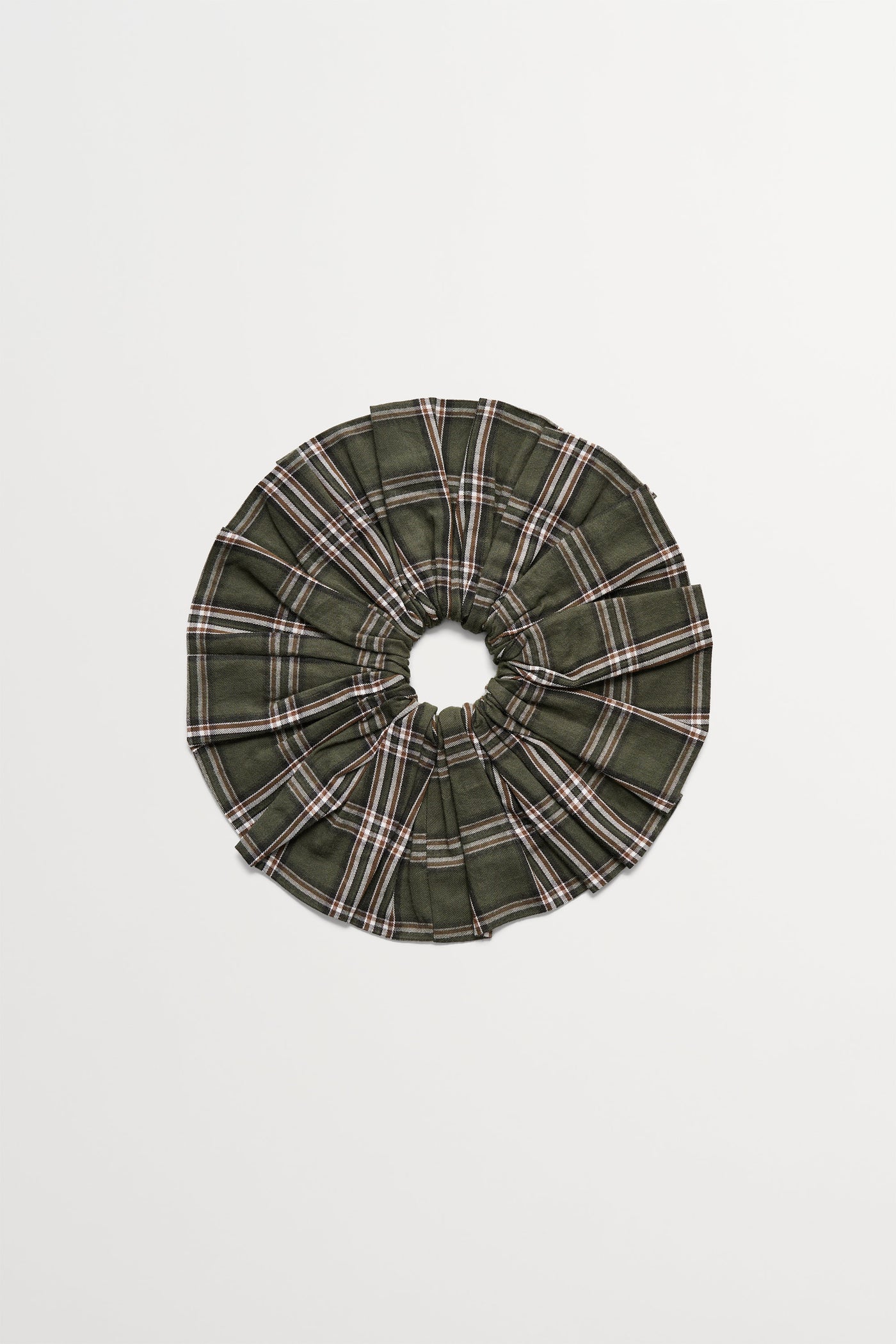 Skall Studio Big scrunchie Acc Green/White check