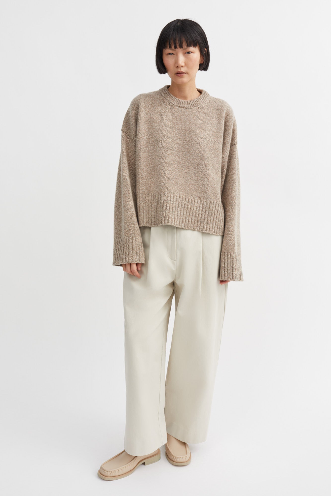Skall Studio Campa Jumper Jumper Light brown mouliné