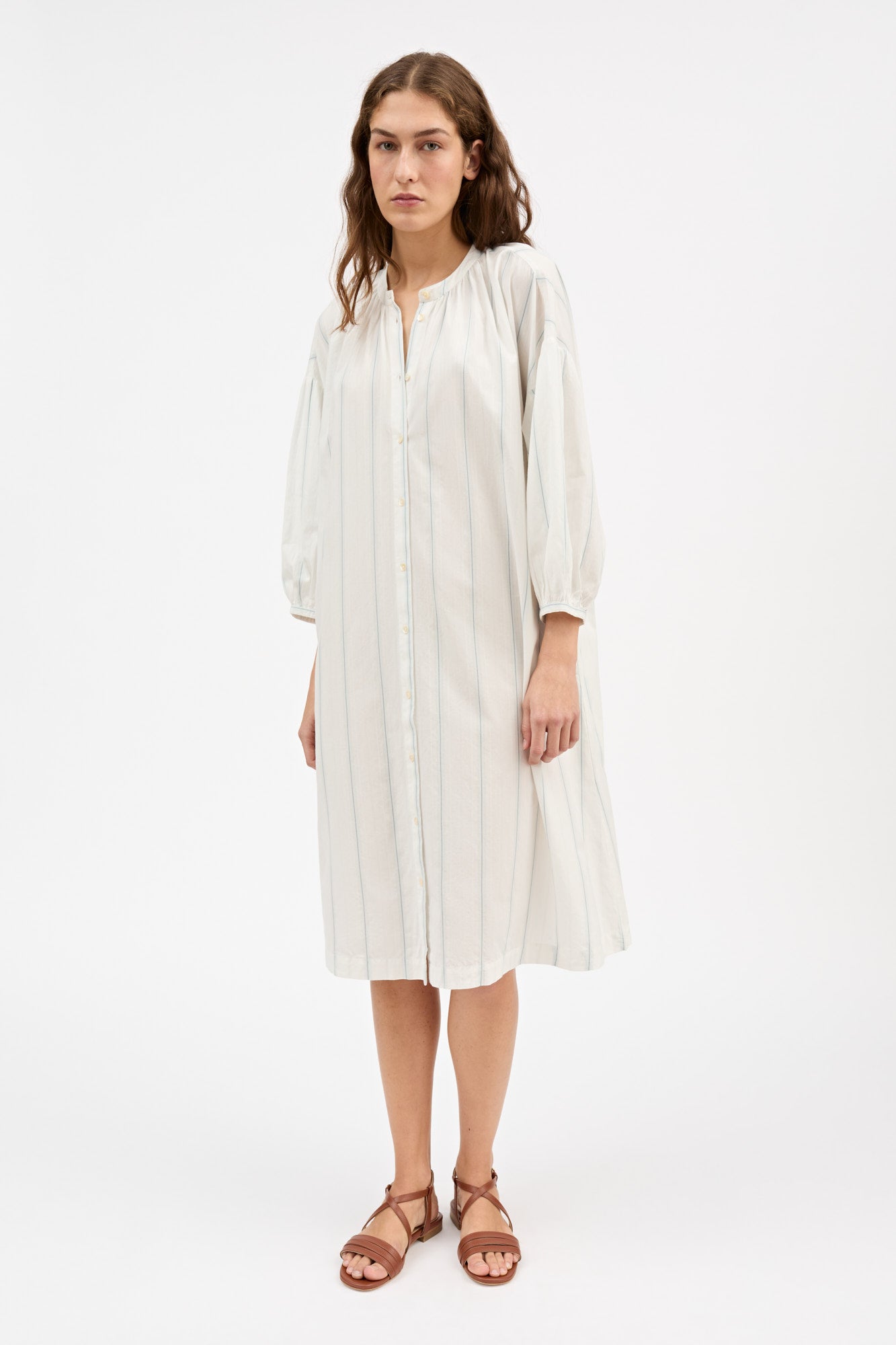Skall Studio Cilie shirtdress Dress White/Navy stripe