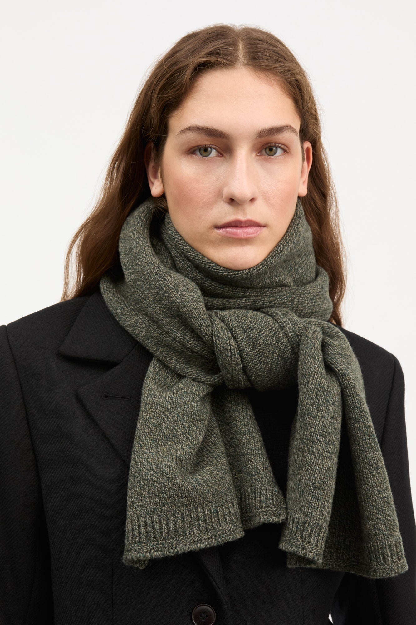 Skall Studio Cleo scarf Scarf Deep green mélange