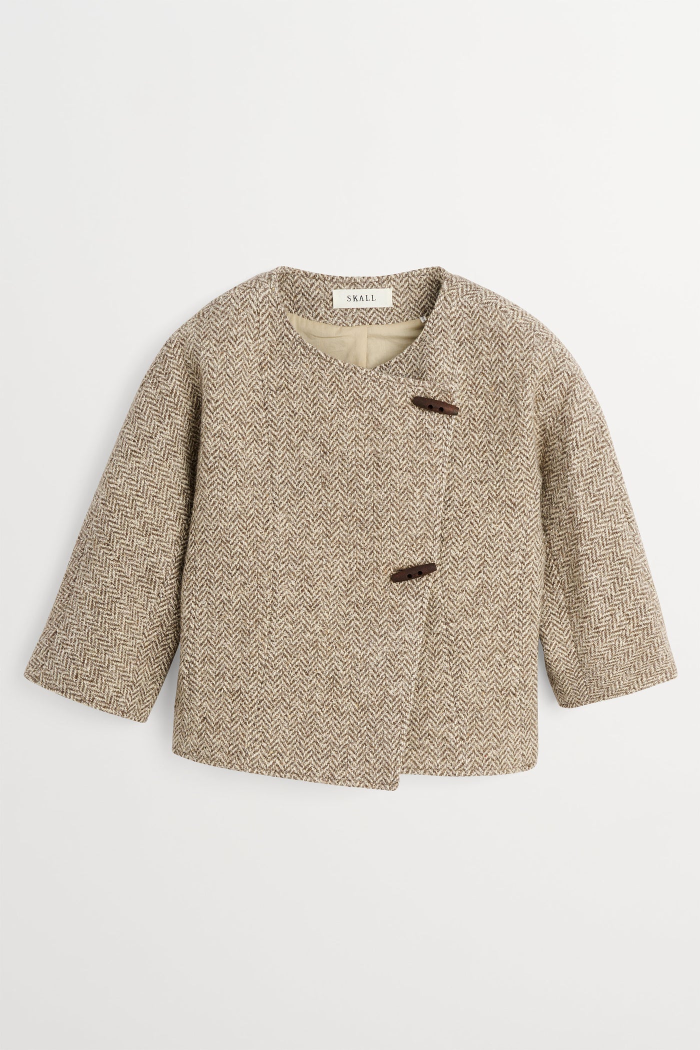 Skall Studio Clothilde blazer Blazer Brown/Cream herringbone
