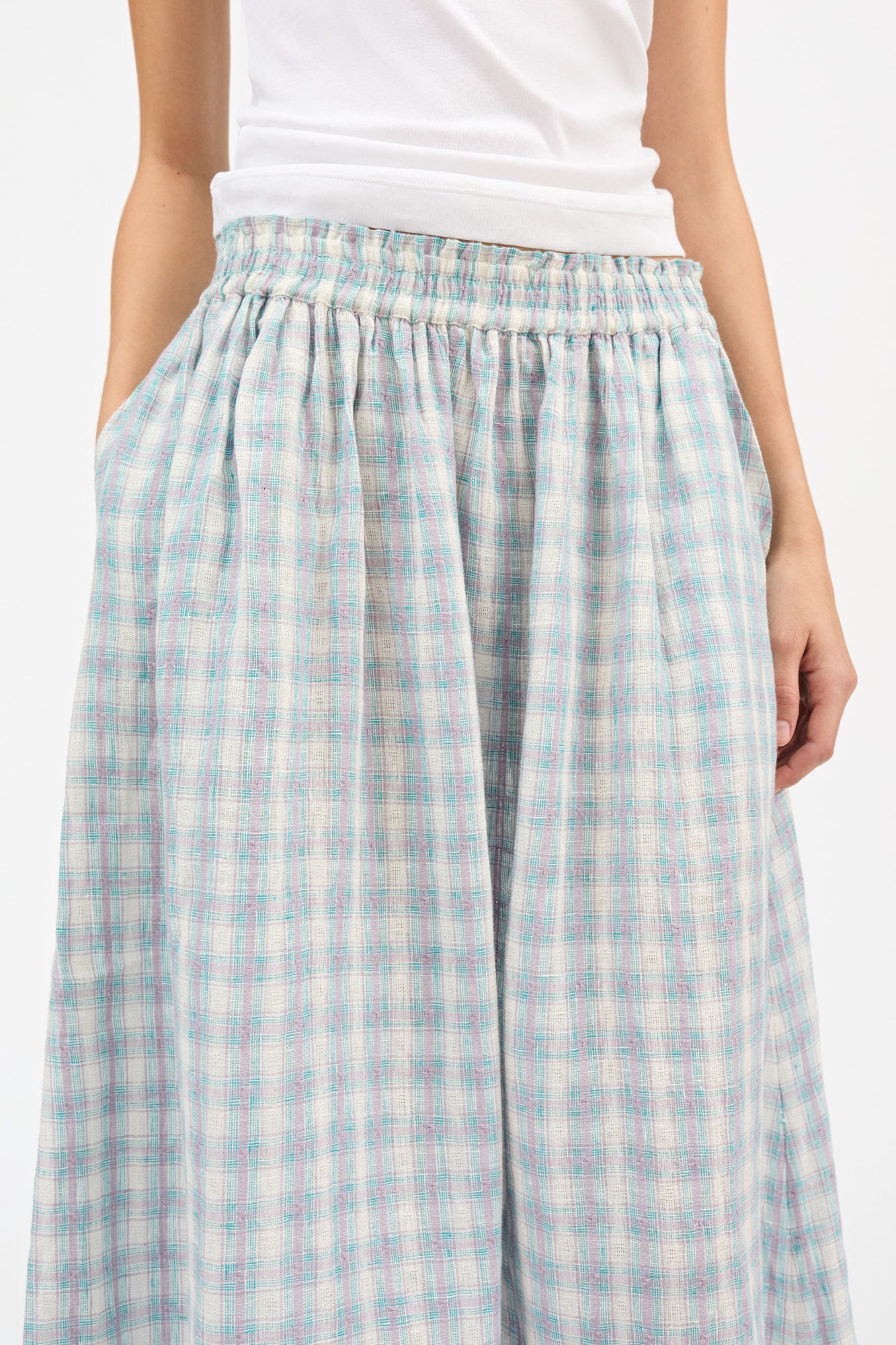 Skall Studio Dagny skirt Skirt Purple/blue check
