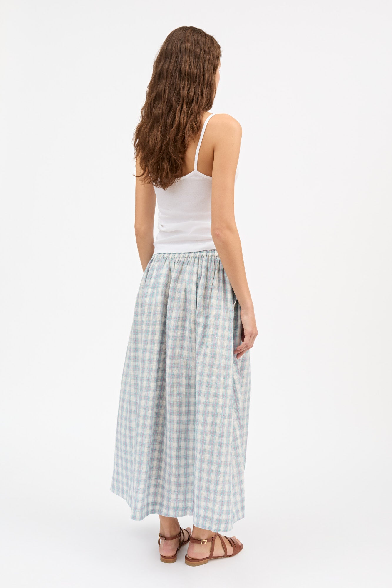 Skall Studio Dagny skirt Skirt Purple/blue check