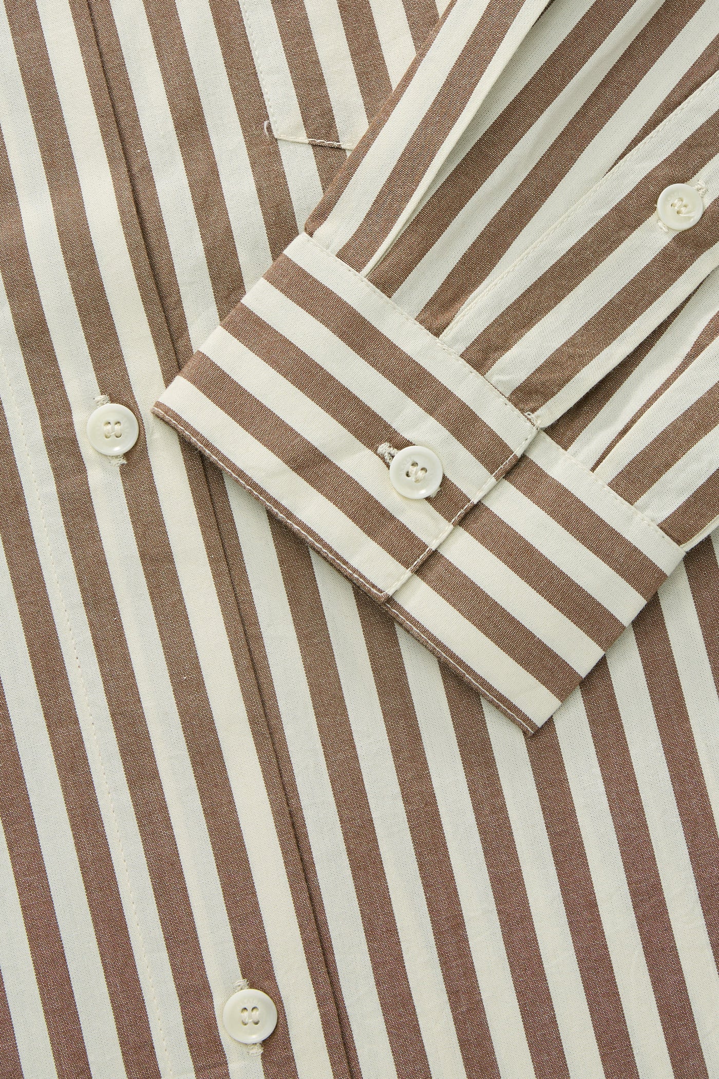 Skall Studio Edgar shirt Shirt Brown/Ecru stripe
