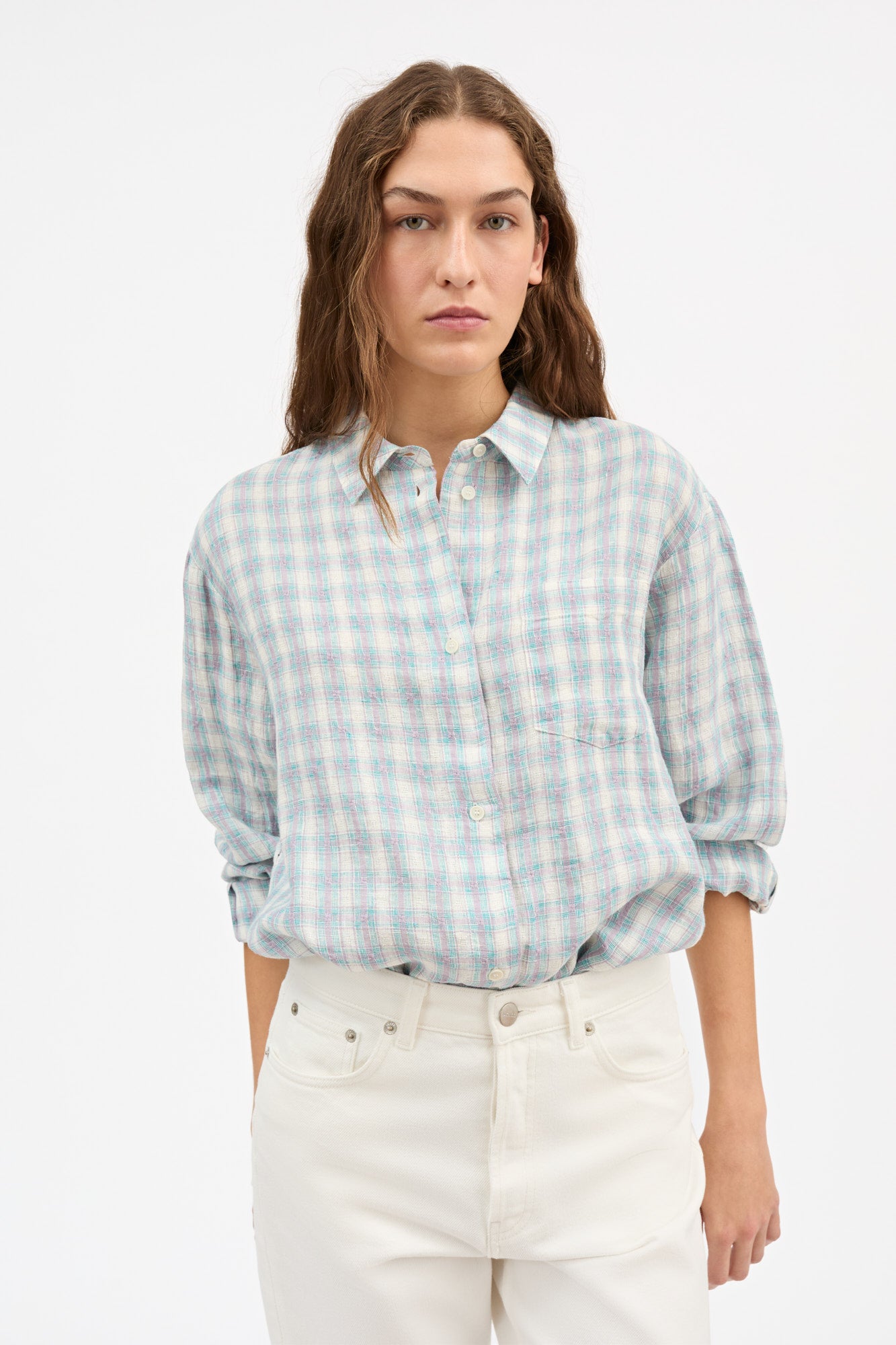 Skall Studio Edgar shirt Shirt Purple/blue check
