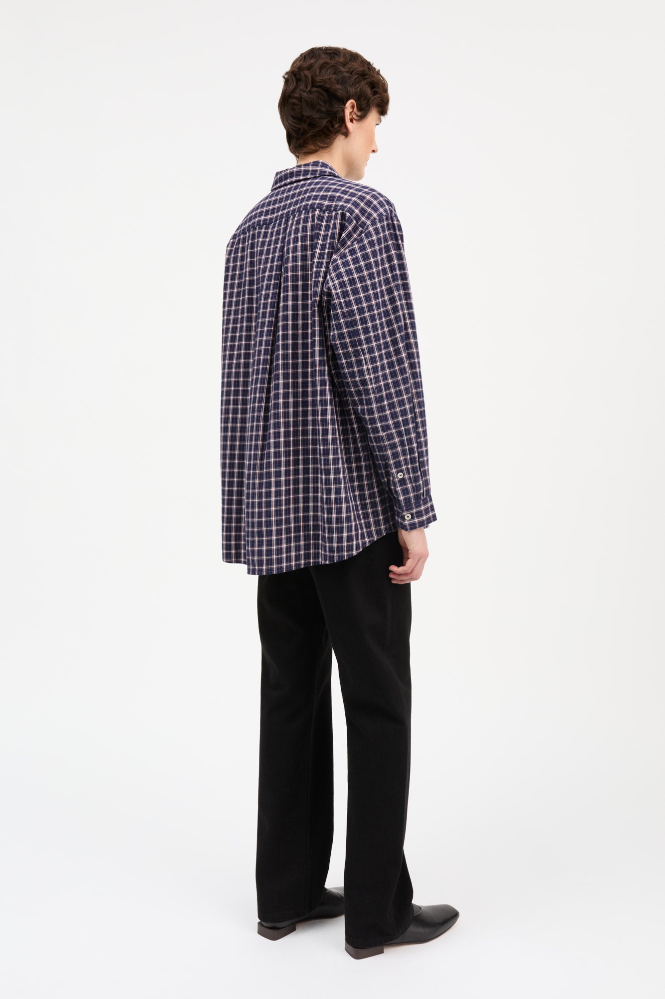 Skall Studio Edgar shirt Shirt Navy/White/Red check
