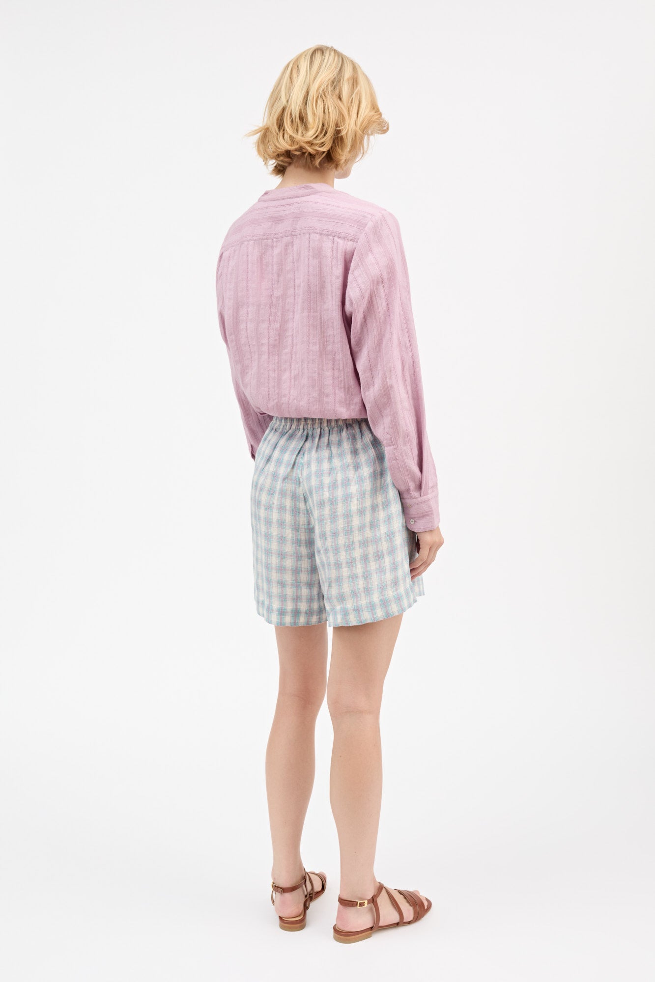 Skall Studio Edgar shorts Shorts Purple/blue check