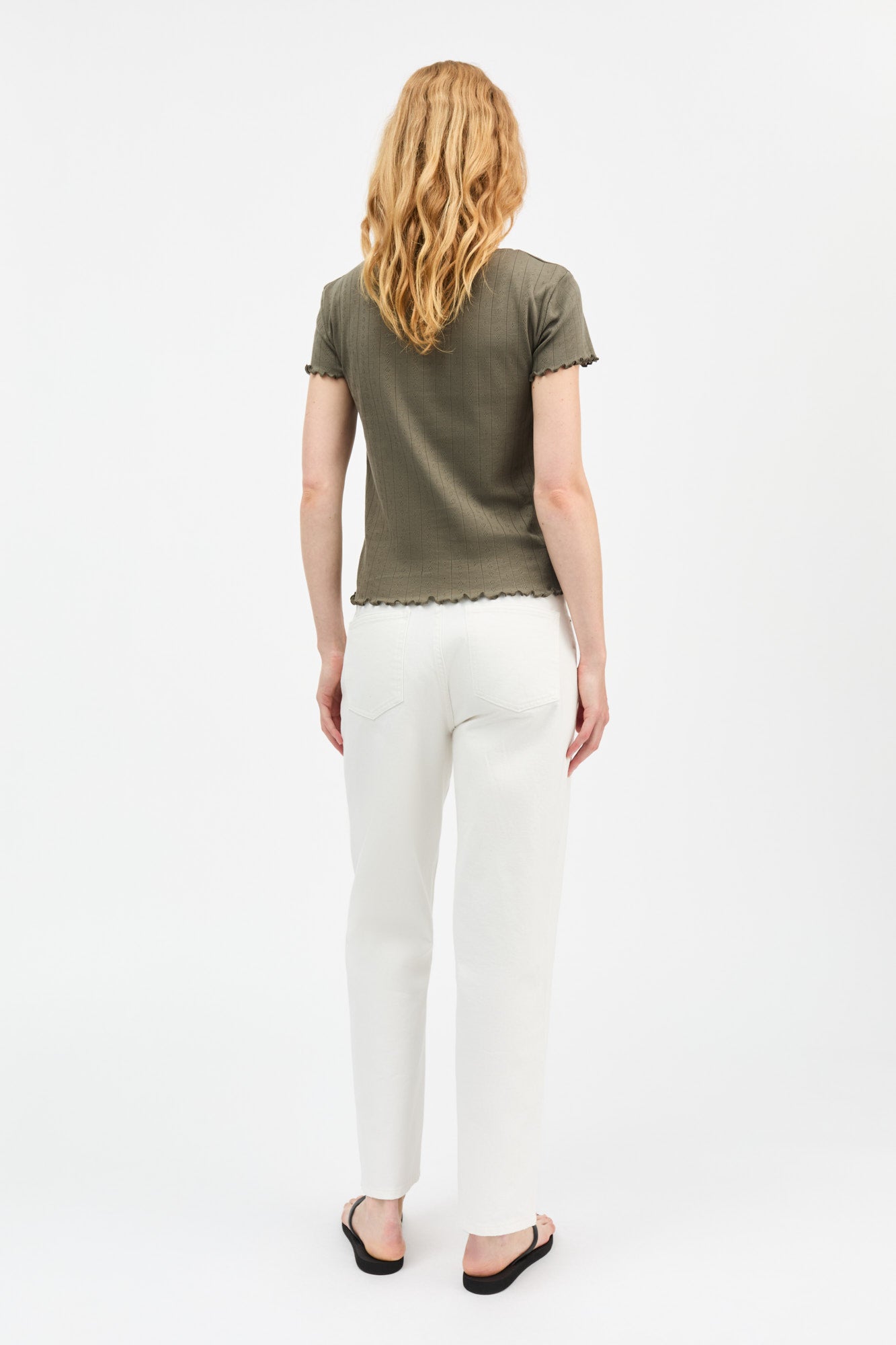 Skall Studio Edie cap sleeve tee Tee Olive