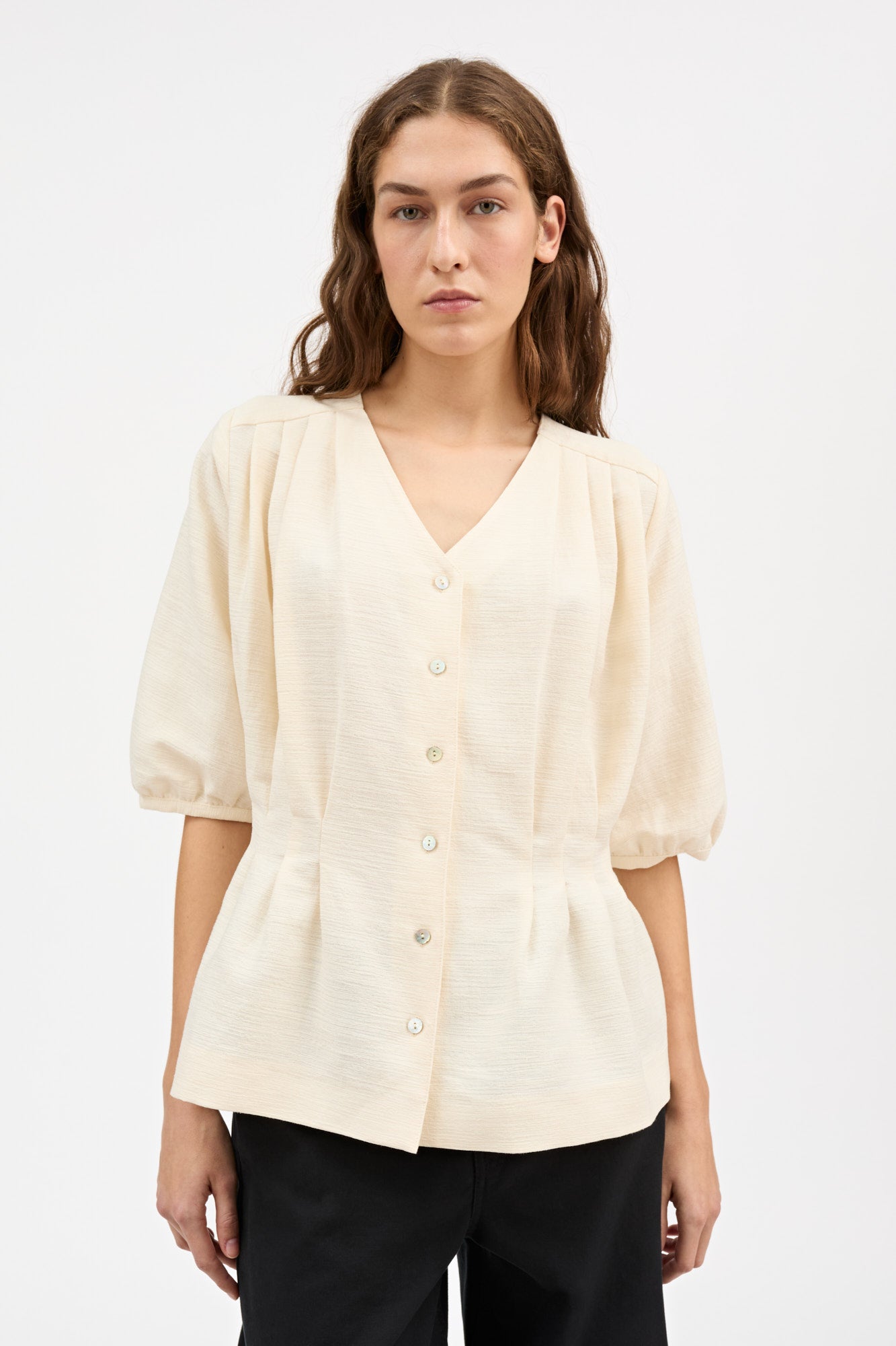 Skall Studio Elvira blouse Blouse Ecru