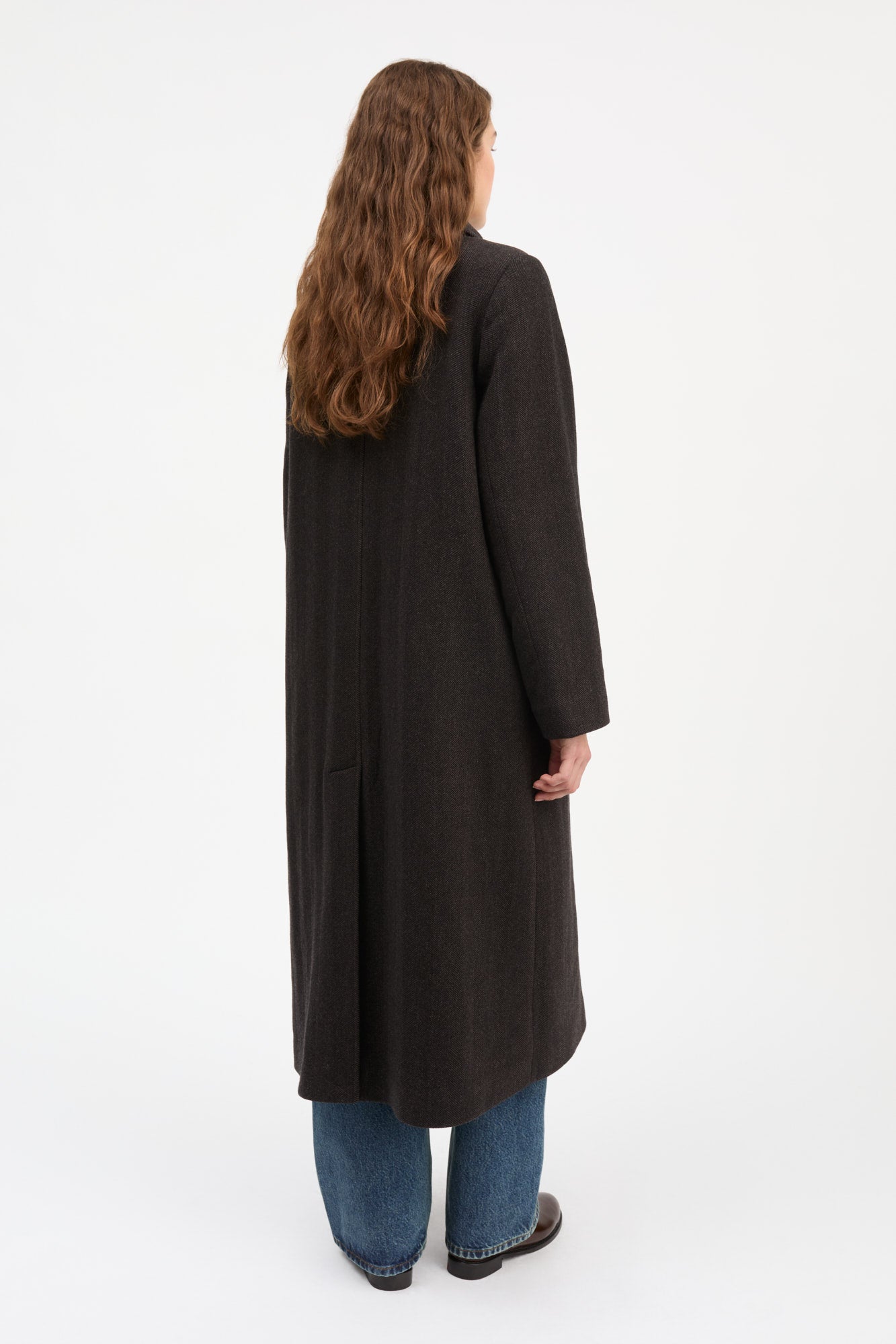 Skall Studio Ernest coat Coat Brown herringbone