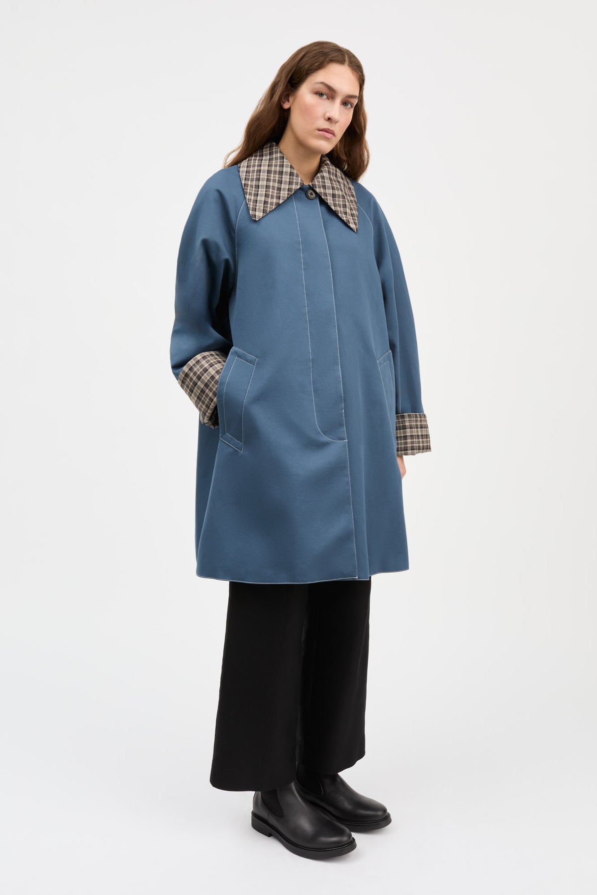 Skall Studio Gabriel coat Coat Navy harbor