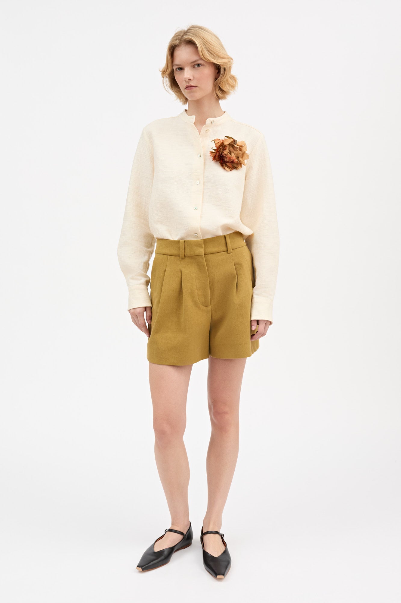 Skall Studio James shorts Shorts Green curry