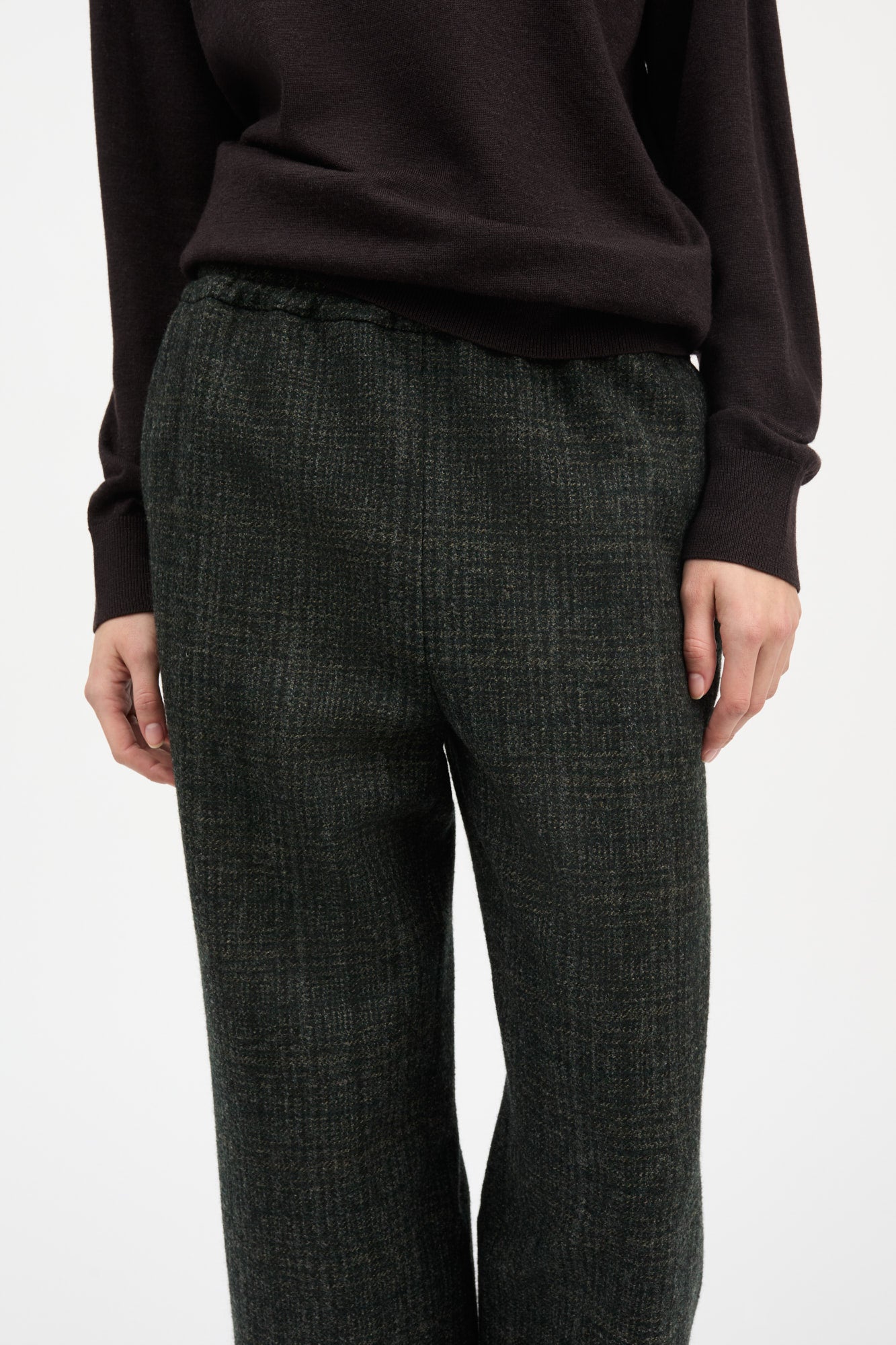 Skall Studio Jasmine pants Pants Green check structure