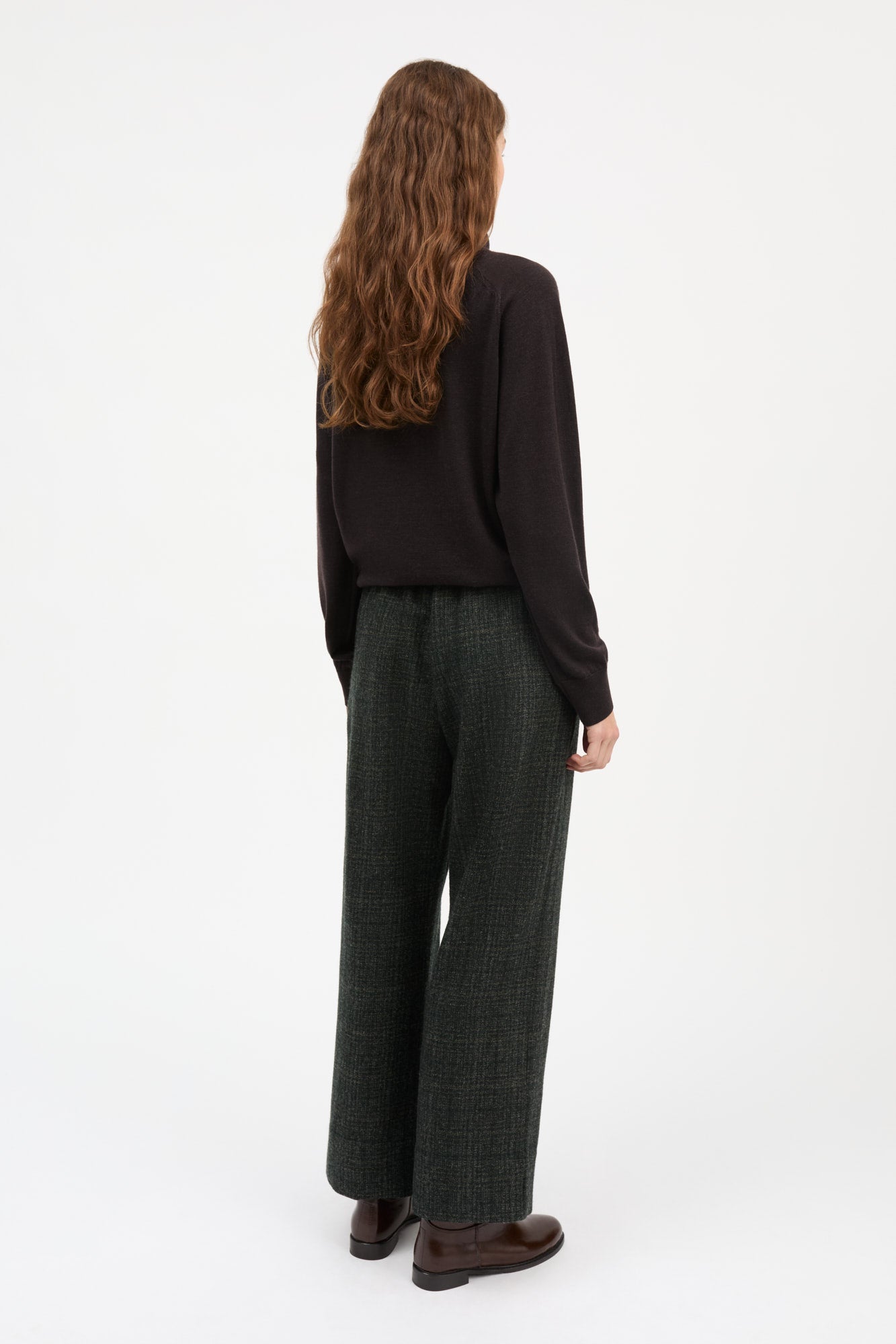 Skall Studio Jasmine pants Pants Green check structure