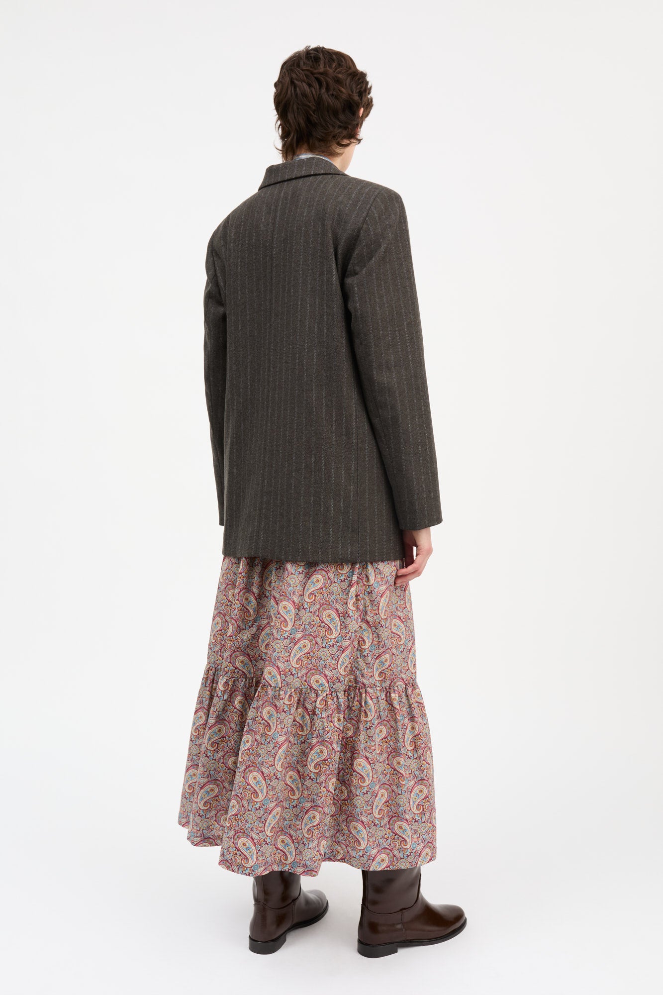 Skall Studio Joan blazer Blazer Brown/Black pinstripe