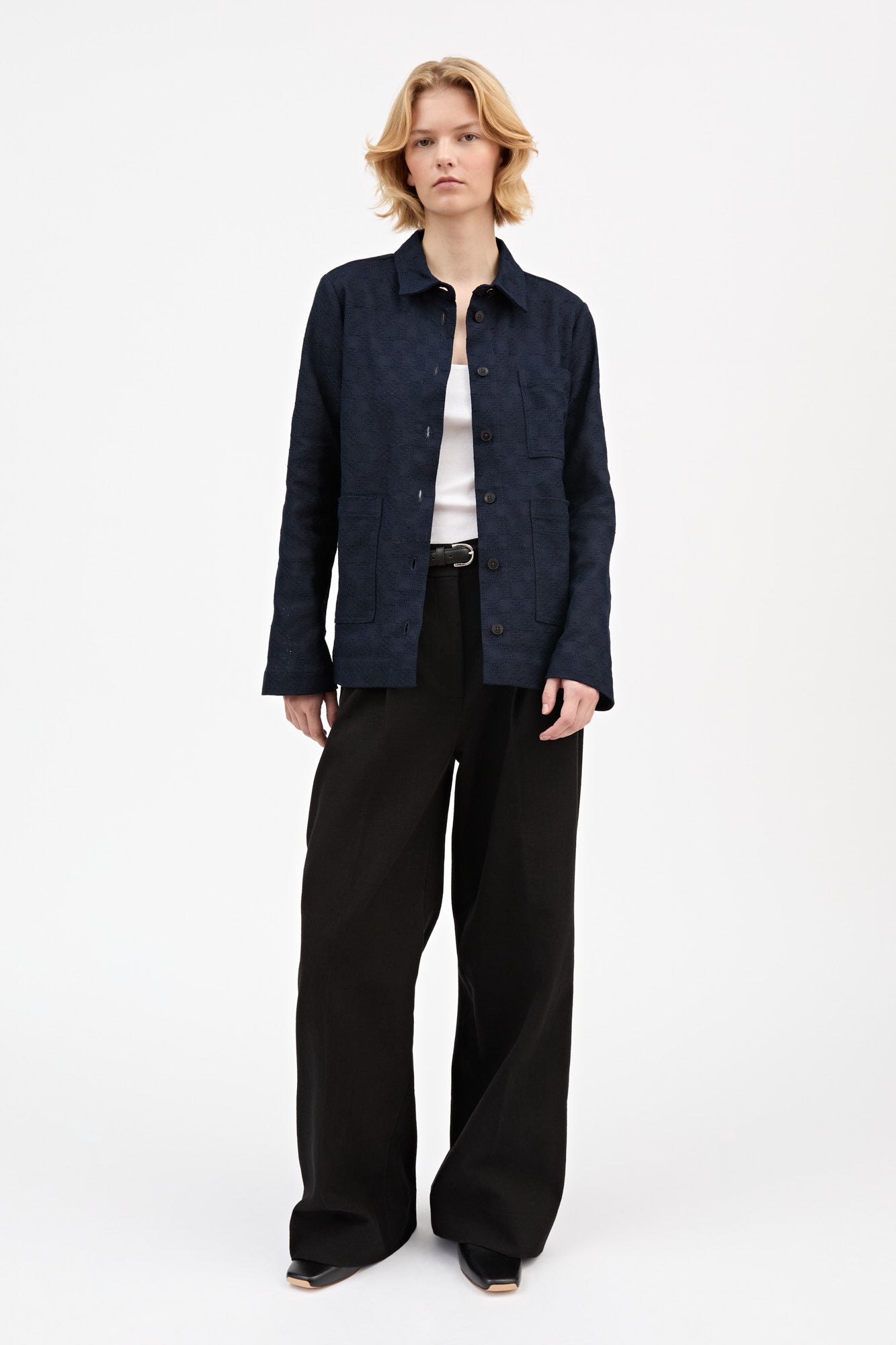 Skall Studio Jon overshirt Shirt Dark navy