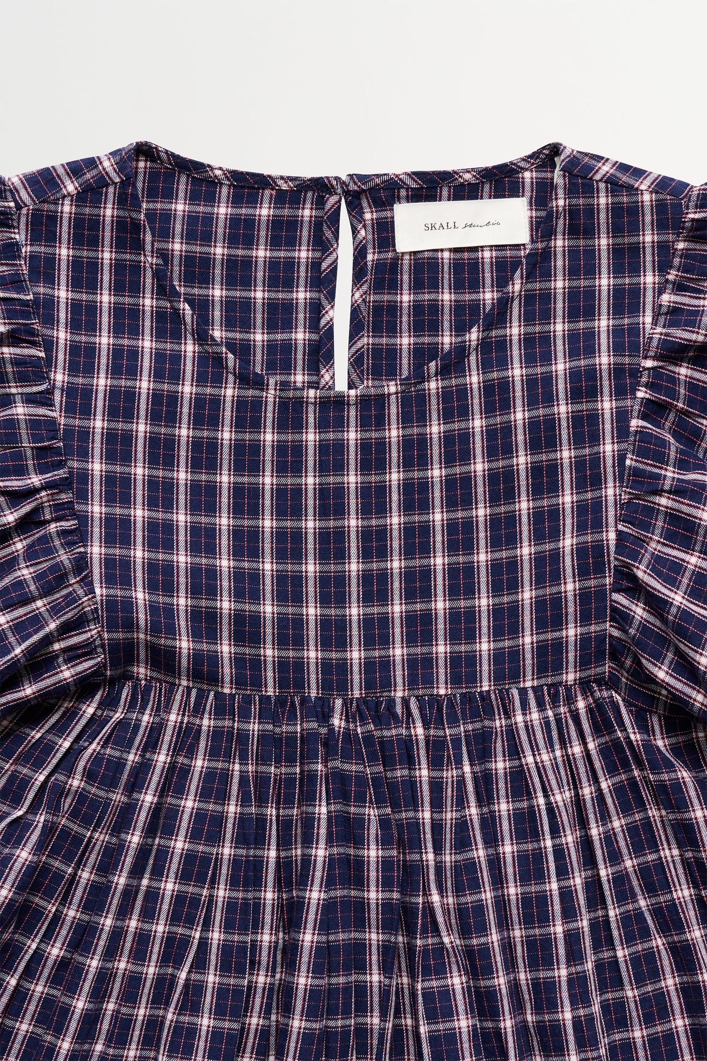 Skall Studio Leili dress Dress Navy/White/Red check