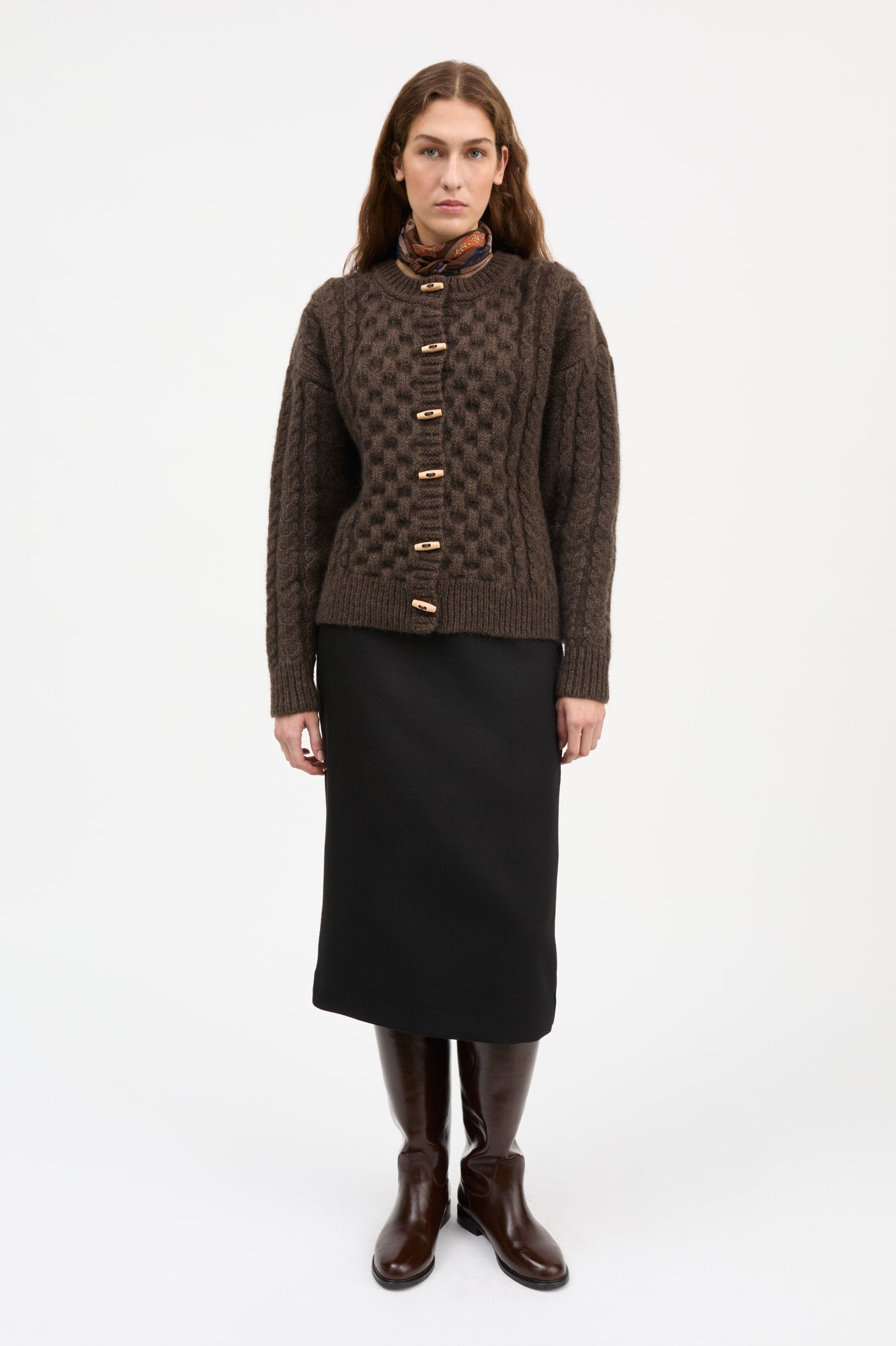 Skall Studio Lennox cardigan Cardigan Dark brown