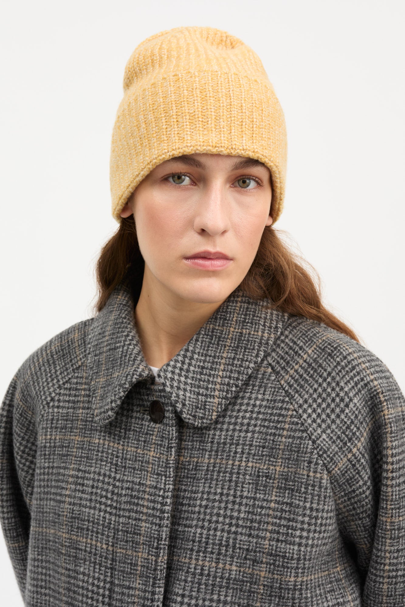 Skall Studio Leya beanie Beanie Light yellow mélange