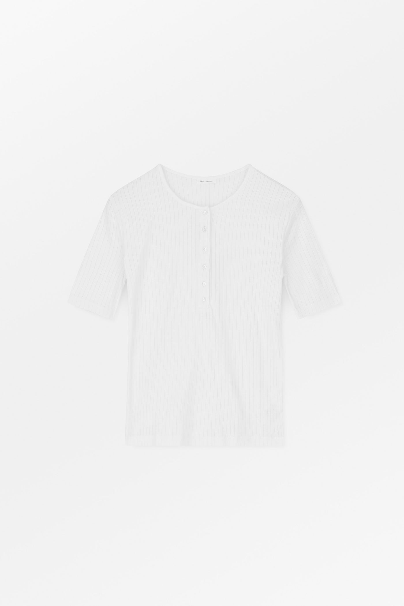 Skall Studio Liv henley tee Tee Optic white
