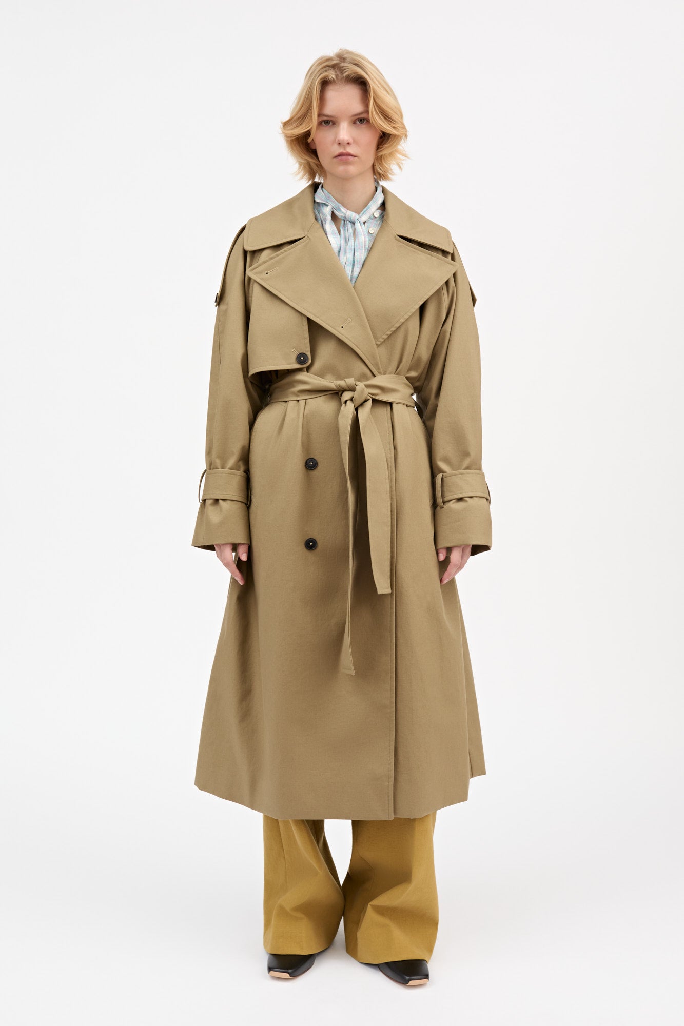 Skall Studio Luna trenchcoat Coat Light khaki