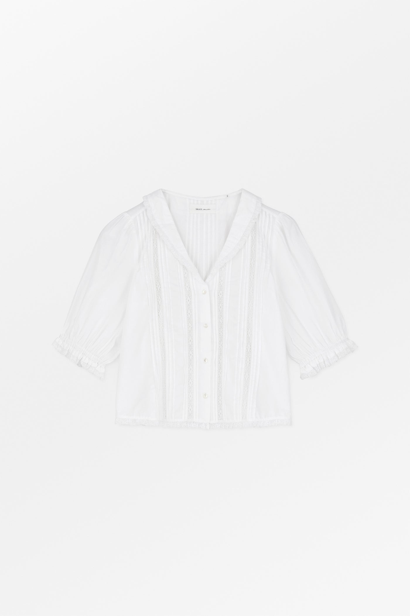 Skall Studio Magnolia short sleeve blouse Blouse Optic white