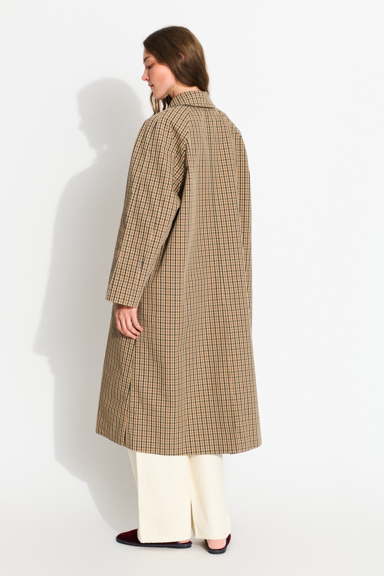 Skall Studio Maryanne coat check Coat Brown/beige check