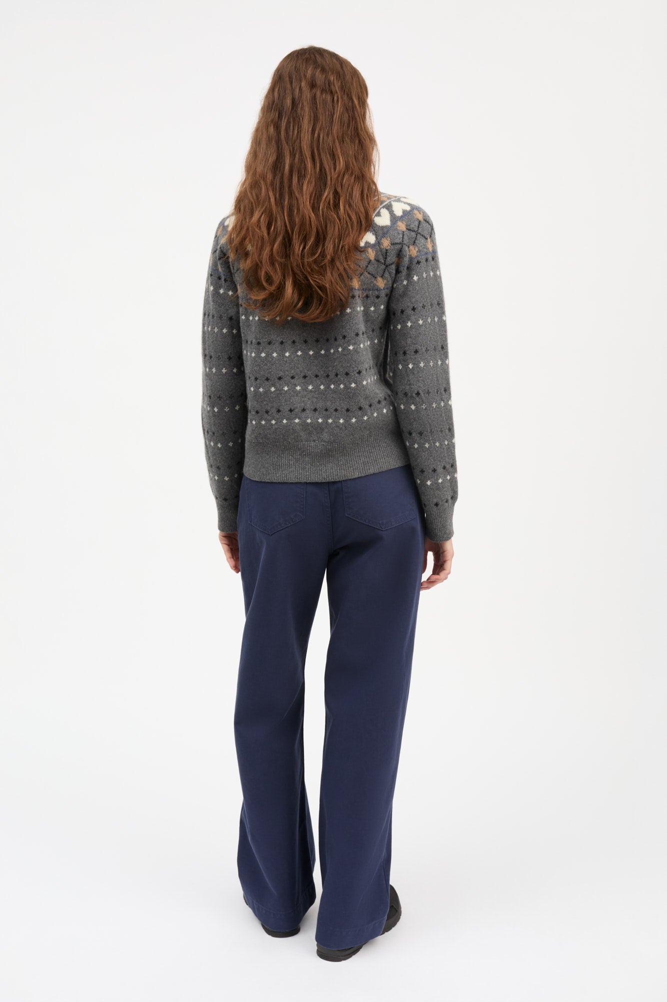 Skall Studio Misty jumper Jumper Grey jacquard