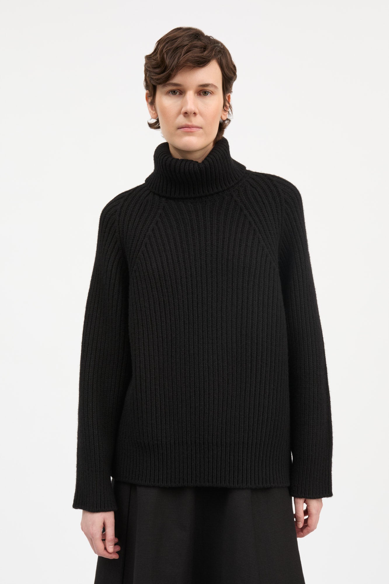 Skall Studio Omera t-neck jumper Turtleneck Black