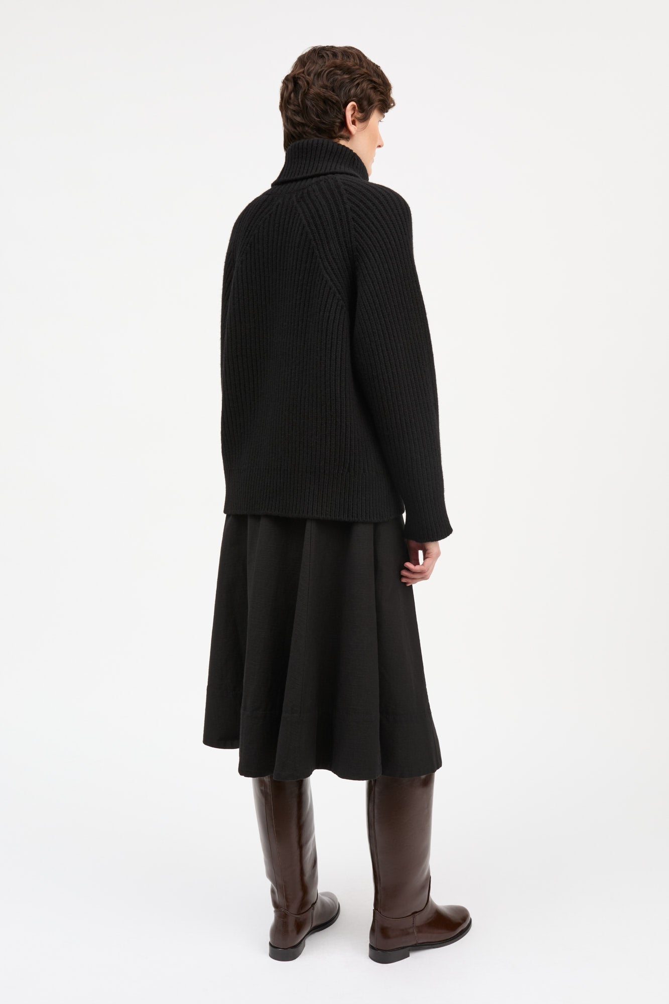 Skall Studio Omera t-neck jumper Turtleneck Black
