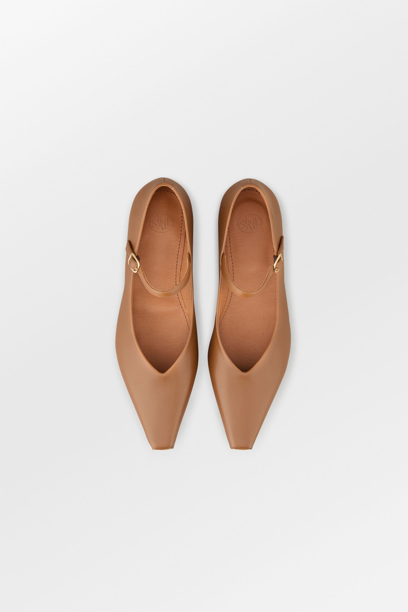 Skall Studio Pointy mary jane Shoes Cognac