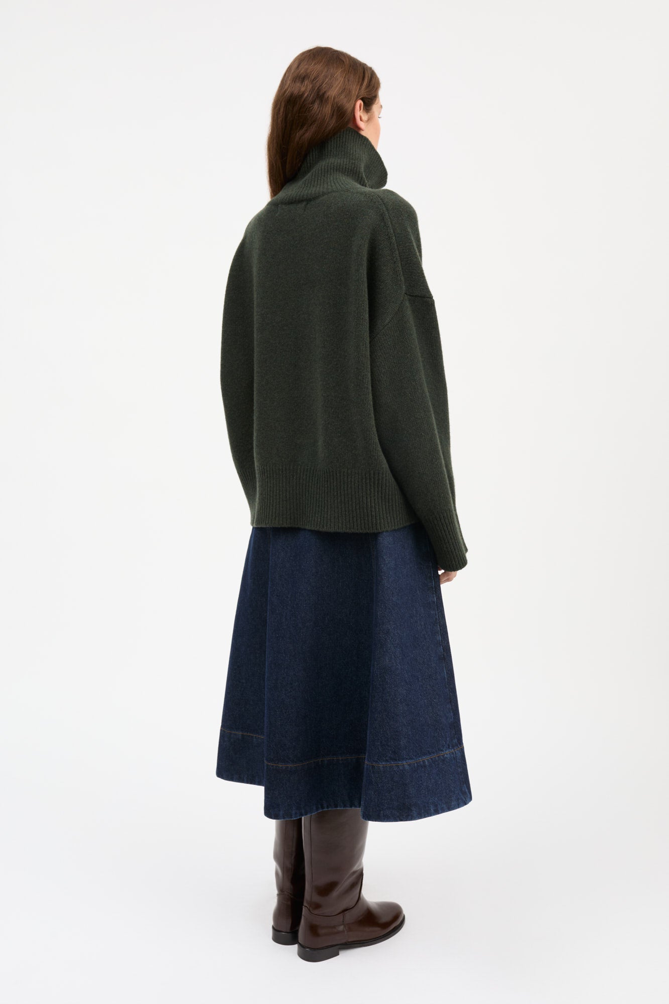 Skall Studio Silene t-neck Turtleneck Dark green