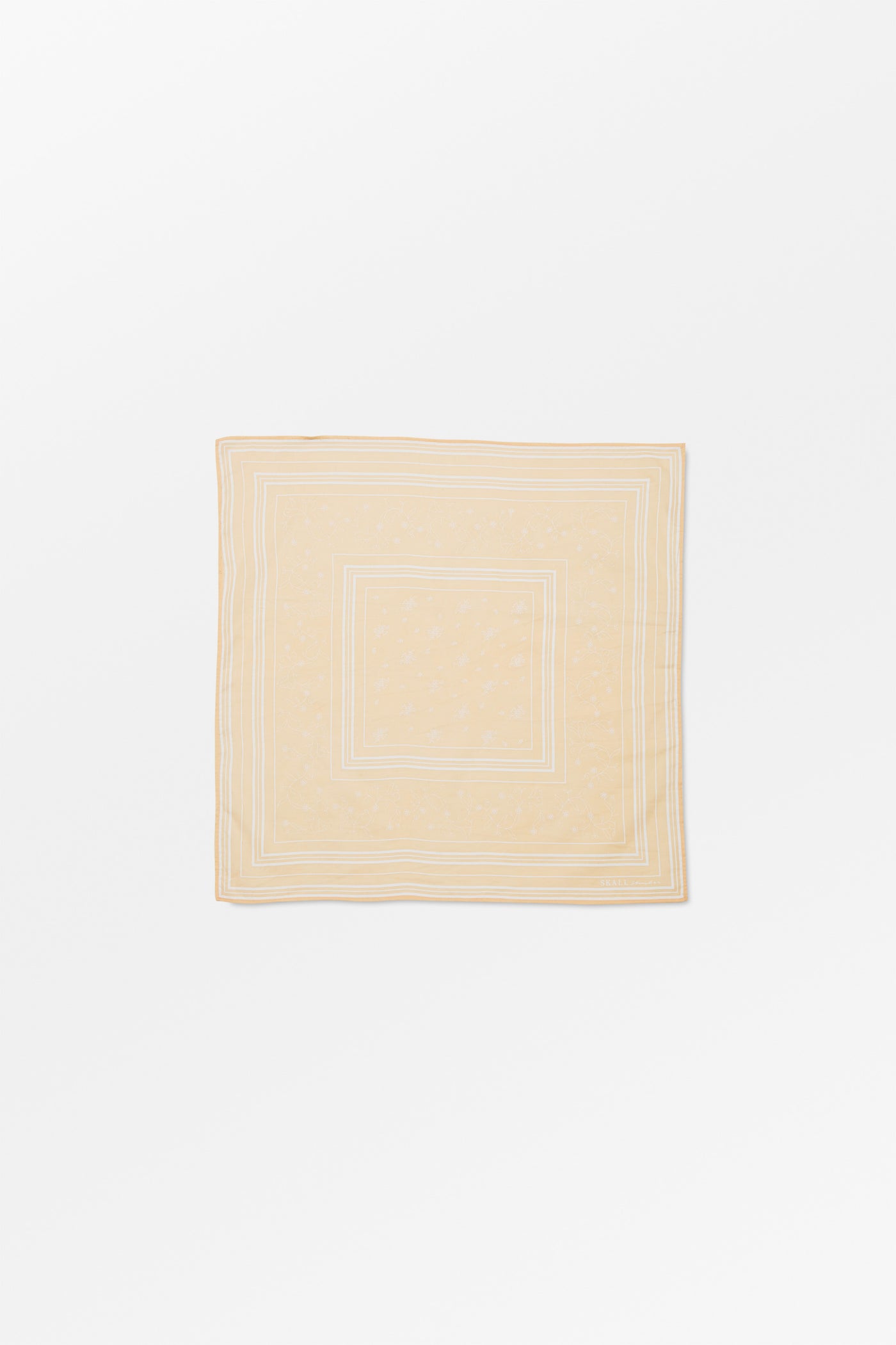 Skall Studio Skall classic scarf 55x55 Scarf Light peach/White