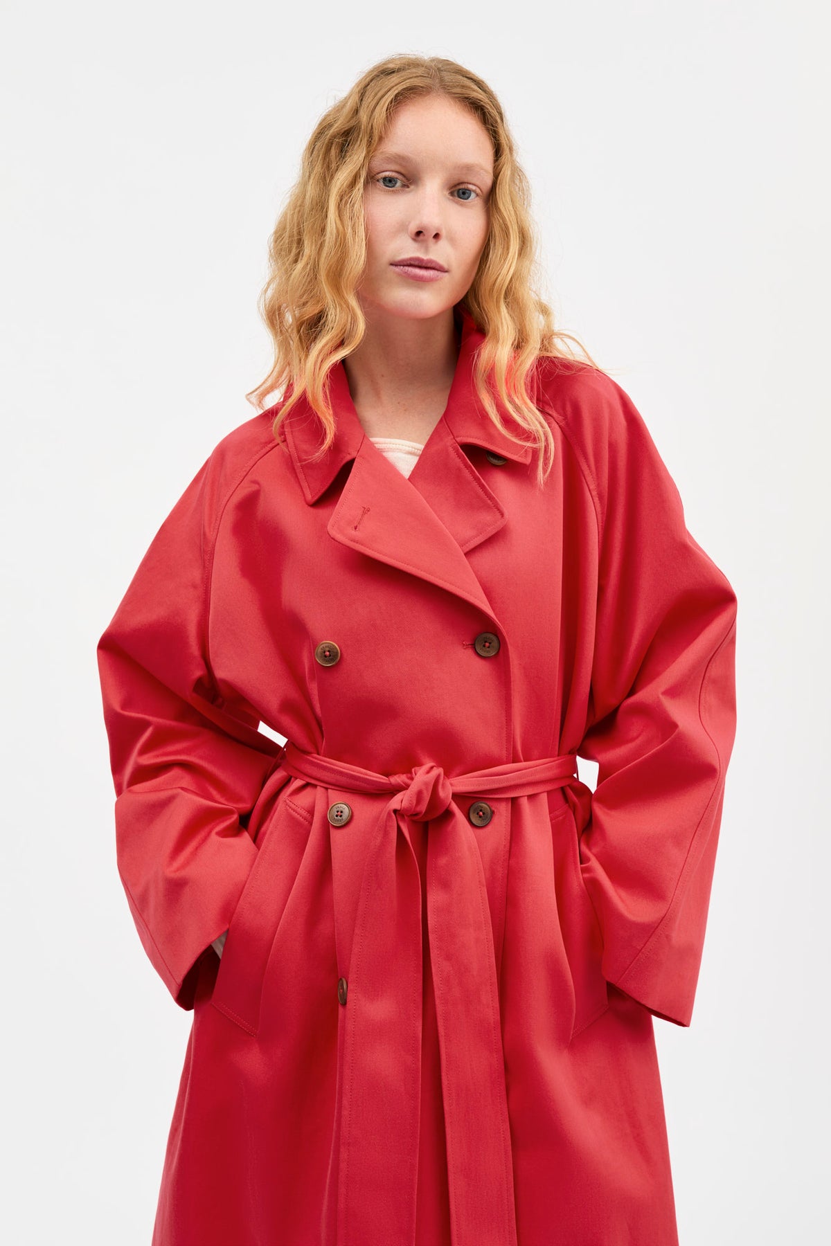 Skall Studio Spring coat Coat Clear red