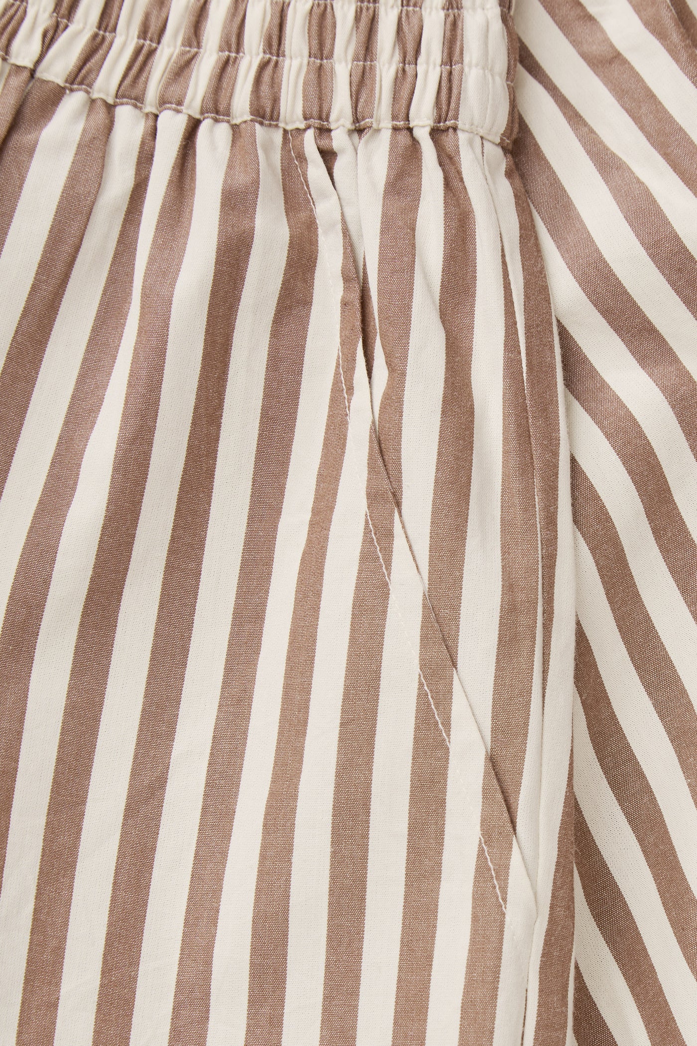 Skall Studio Vetiver shorts Shorts Brown/Ecru stripe