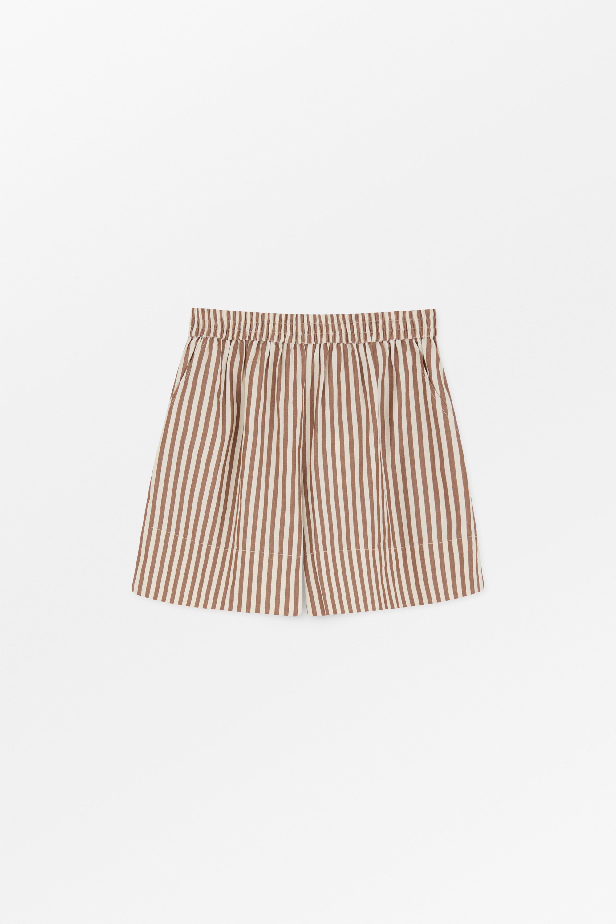 Skall Studio Vetiver shorts Shorts Brown/Ecru stripe