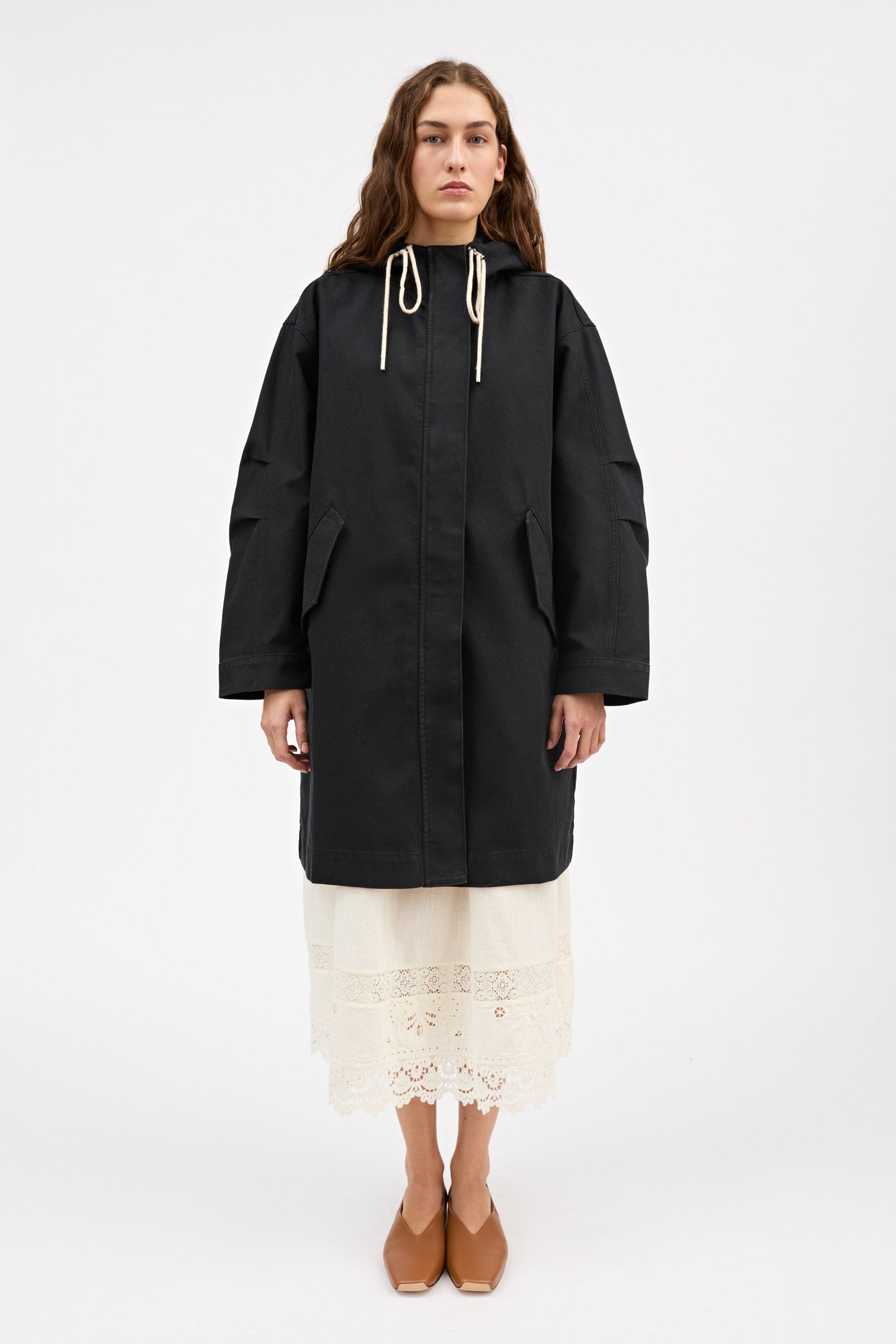 Skall Studio Village parka coat Coat Black