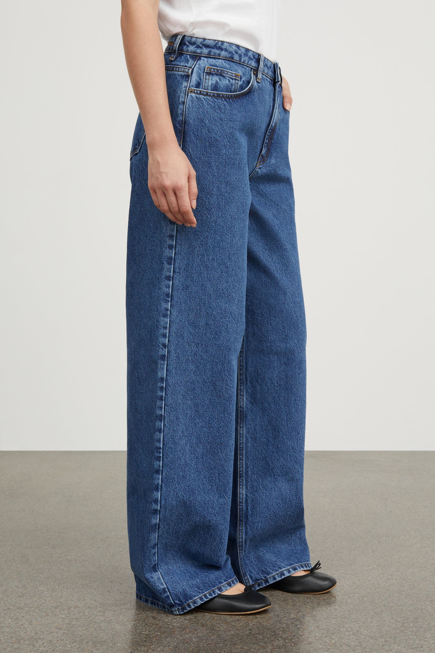Skall Studio Willow wide jeans Jeans Mid blue