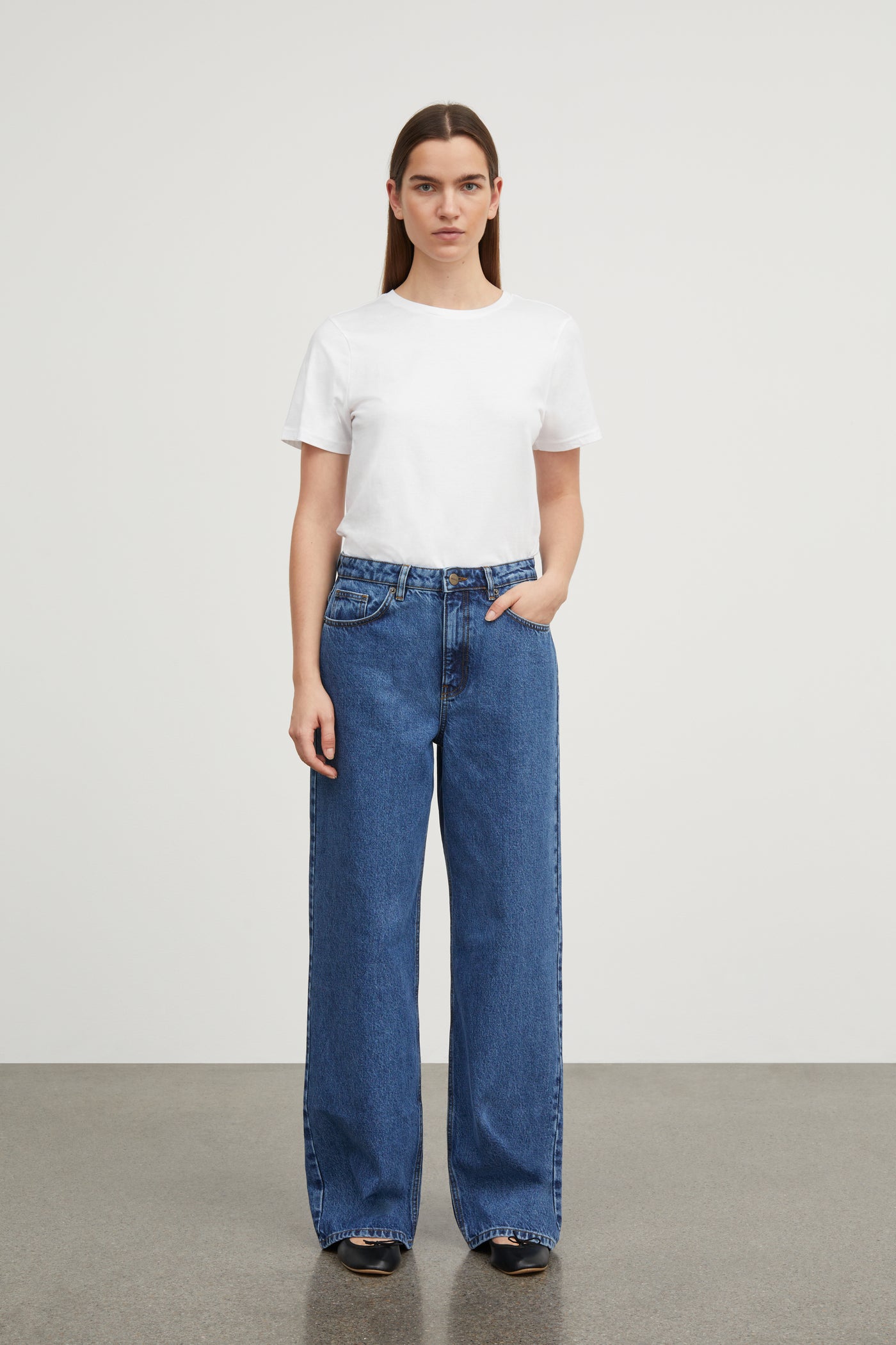 Skall Studio Willow wide jeans Jeans Mid blue